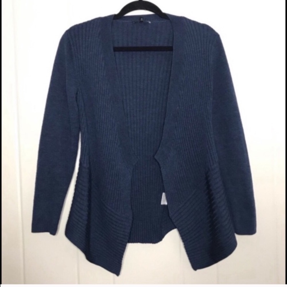 Eileen Fisher Merino Wool BlueCardigan Sweater